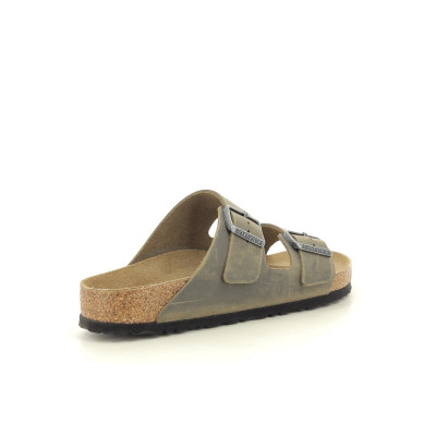BIRKENSTOCK ARIZONA NATURAL LEATHER Kaki