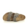 BIRKENSTOCK ARIZONA NATURAL LEATHER Kaki