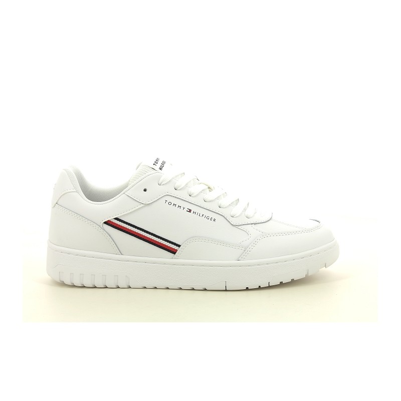 TOMMY HILFIGER TH BASKET CORE STRIPES Blanc