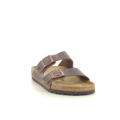 BIRKENSTOCK ARIZONA NATURAL LEATHER Marron