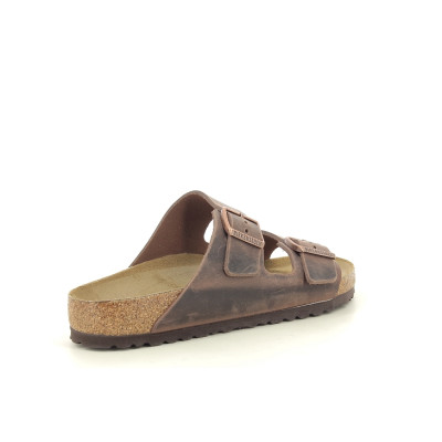 BIRKENSTOCK ARIZONA NATURAL LEATHER Marron