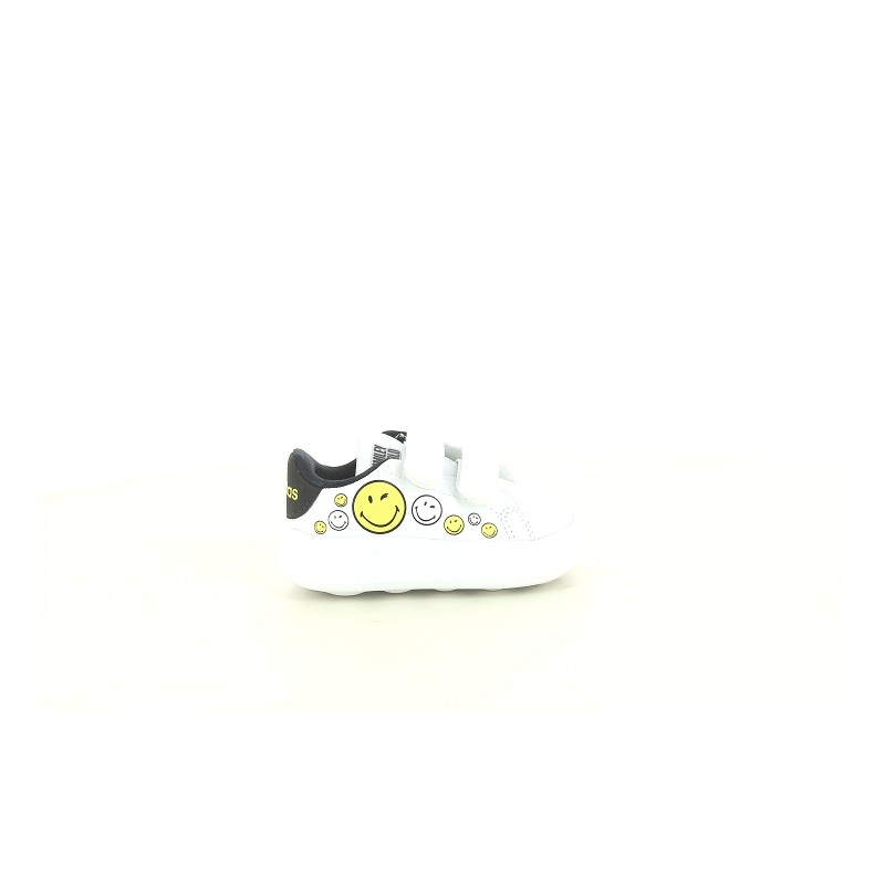 ADIDAS NEO ADVANTAGE CF I SMILEY Blanc