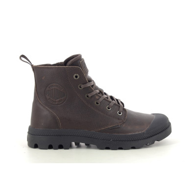 PALLADIUM PAMPA ZIP LEATHER ESS Marron