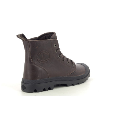 PALLADIUM PAMPA ZIP LEATHER ESS Marron