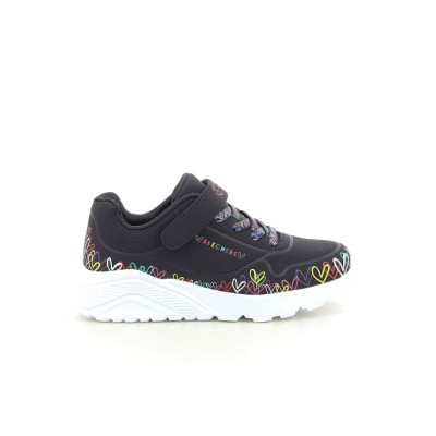 SKECHERS UNO LITE HEART CRAZE Noir