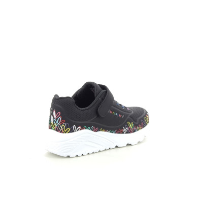 SKECHERS UNO LITE HEART CRAZE Noir