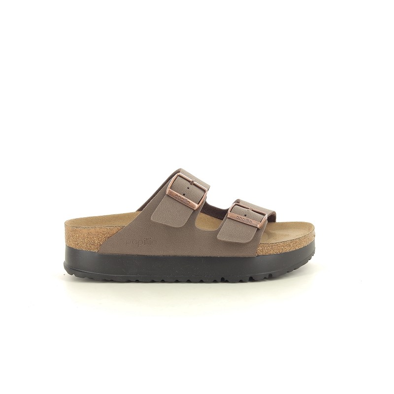 BIRKENSTOCK ARIZONA PAP FLEX PLATFORM Marron