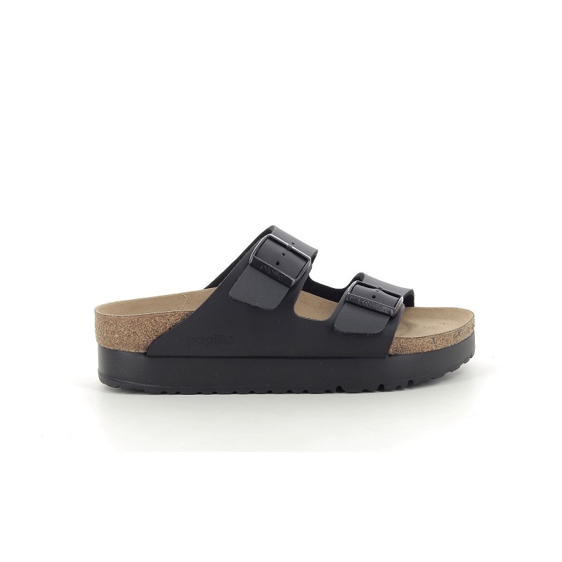BIRKENSTOCK ARIZONA PAP FLEX PLATFORM Noir