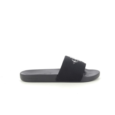 CALVIN KLEIN SLIDE MONOGRAM F Noir