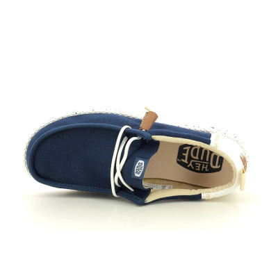 DUDE WALLY SUMMER LINEN Bleu