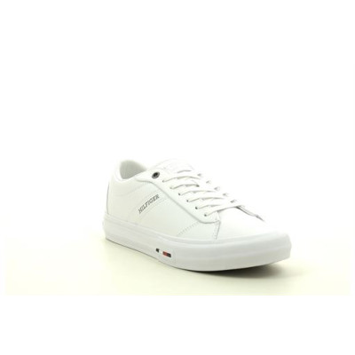 TOMMY HILFIGER TH HI VULC STREET Blanc