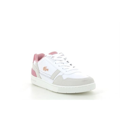 LACOSTE W T CLIP CONTRASTED COLLAR Blanc