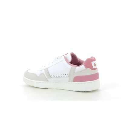 LACOSTE W T CLIP CONTRASTED COLLAR Blanc