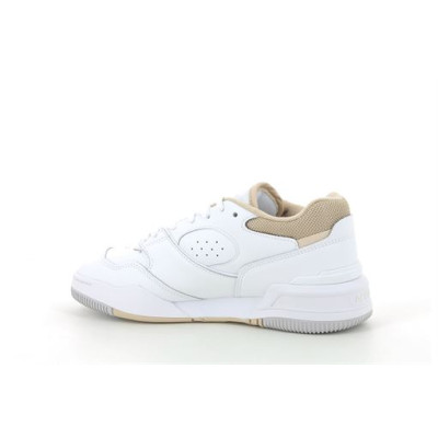 LACOSTE W LINESHOT CONTRASTED COLLAR LEATHER Blanc