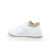 LACOSTE W LINESHOT CONTRASTED COLLAR LEATHER Blanc