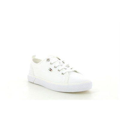 TOMMY HILFIGER VULC CANVAS SNEAKERS Blanc