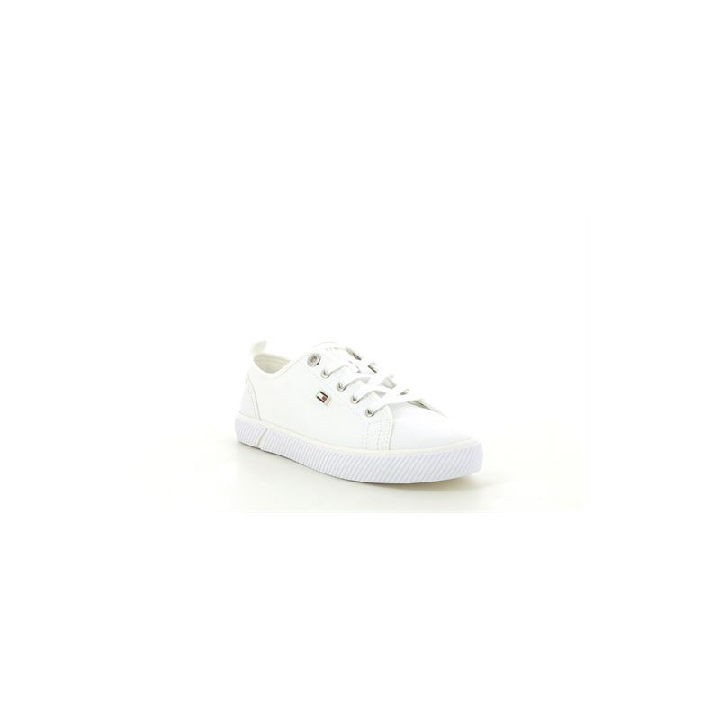 TOMMY HILFIGER VULC CANVAS SNEAKERS Blanc