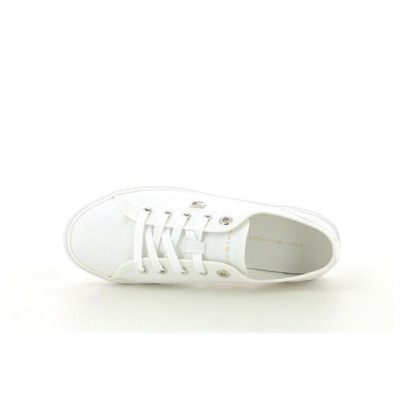 TOMMY HILFIGER VULC CANVAS SNEAKERS Blanc