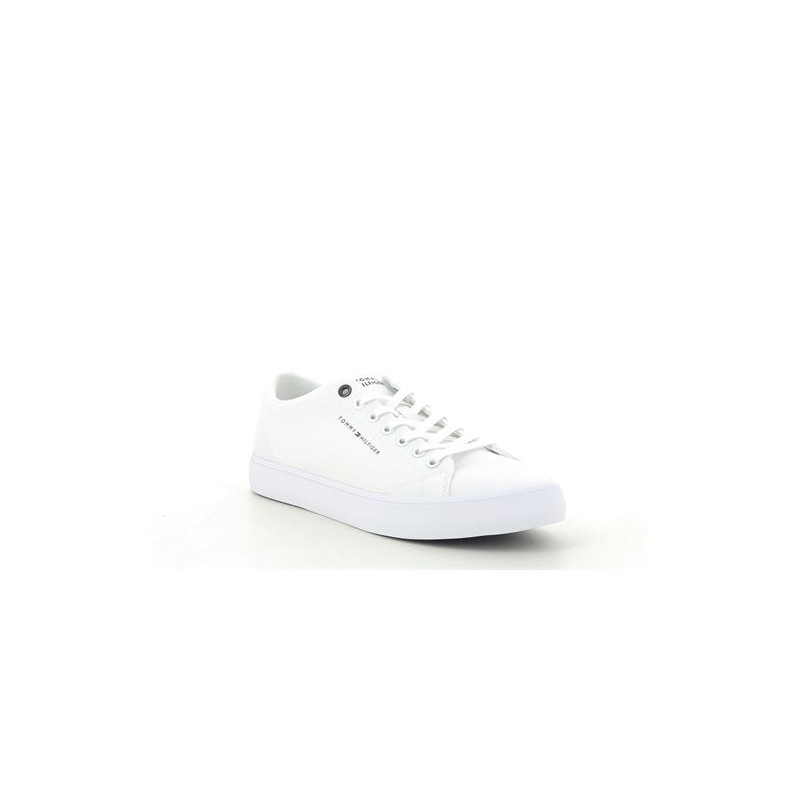 TOMMY HILFIGER TH HI VULC LOW CANVAS Blanc