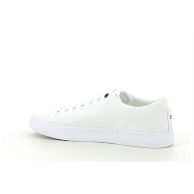TOMMY HILFIGER TH HI VULC LOW CANVAS Blanc