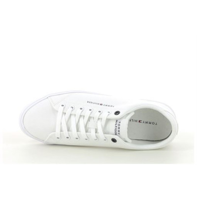 TOMMY HILFIGER TH HI VULC LOW CANVAS Blanc
