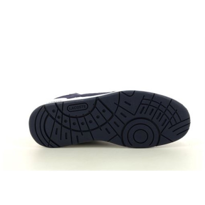 LACOSTE T CLIP LEATHER SNEAKERS Blanc