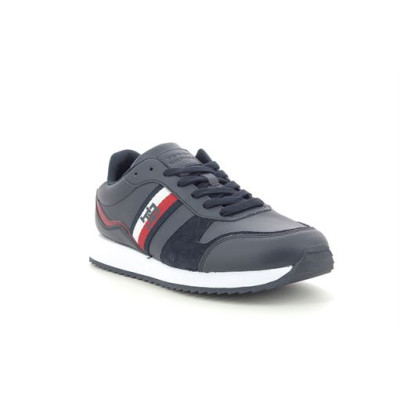 TOMMY HILFIGER RUNNER EVO LEATHER Marine