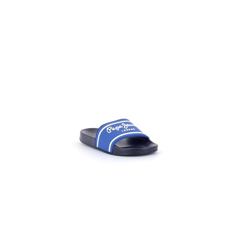 PEPE JEANS SLIDER LOGO JR Bleu