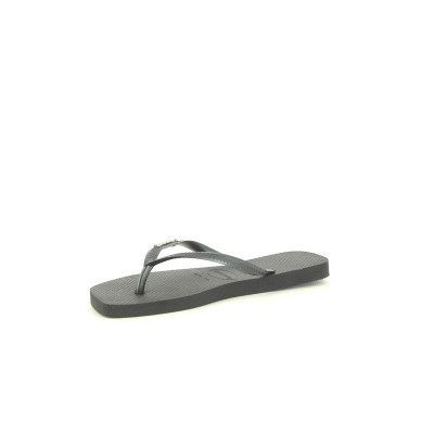 HAVAIANAS SQUARE LOGO METAL Noir