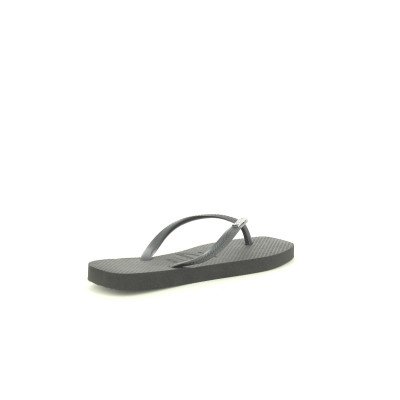 HAVAIANAS SQUARE LOGO METAL Noir