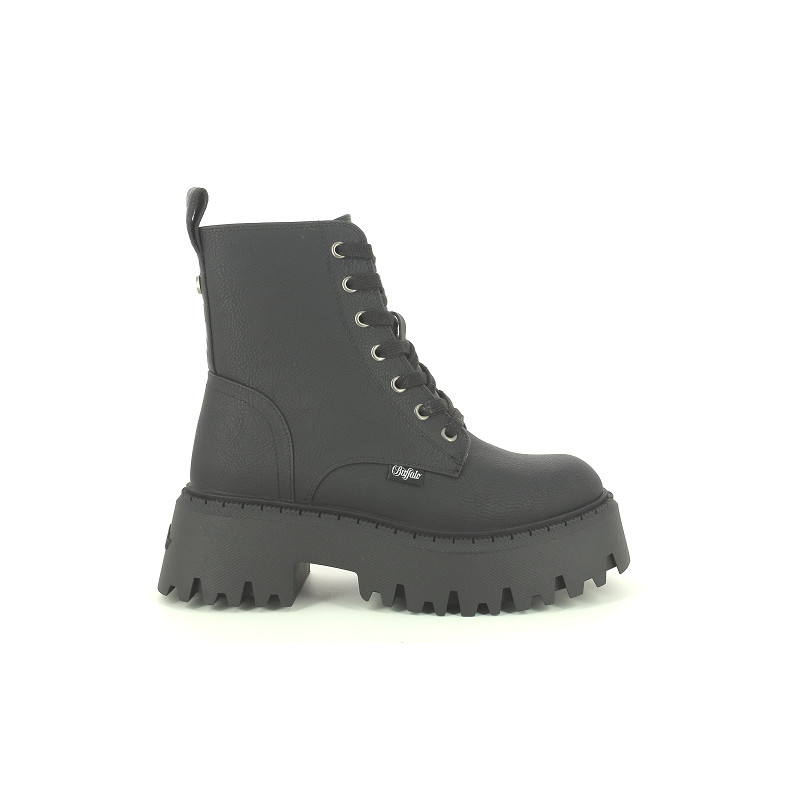 BUFFALO ASPEN LACE UP MID WARM Noir