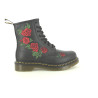 DR MARTENS 1460 VONDA ROSES Noir
