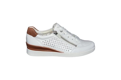 WL 574 XW2 33356:Cuir/Blanc/Cognac/