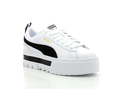 GLOBEK MAYZE:Cuir/Blanc/Noir/