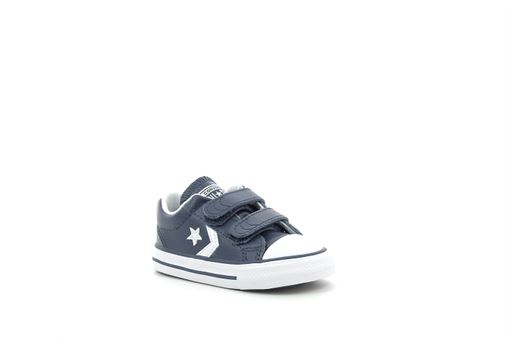 PAUL STAR PLAYER 2V OX:Cuir/Marine/Blanc/