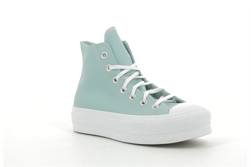 STAN SMITH CF C CTAS LIFT HI:Cuir/Turquoise//