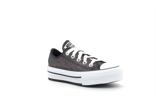 CTAS CX HI JR CHUCKTAYLOR LIFT OX:Toile/Noir/Multi/
