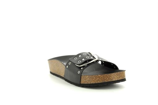 ARIZONA F BIRKO MET BIS:Cuir/Noir//