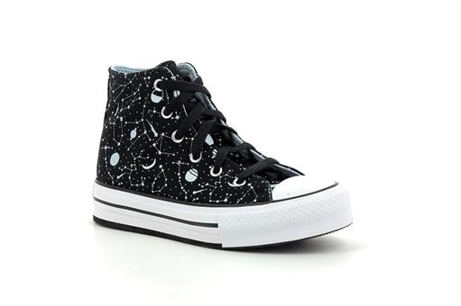STAN SMITH W EVA LIFT HI JR:Toile/Noir/Bleu/