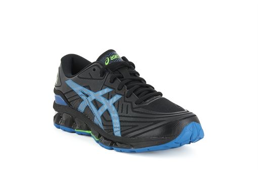 NY 90 W ASICS GEL QUANTUM 7:Cuir/Noir/Bleu/