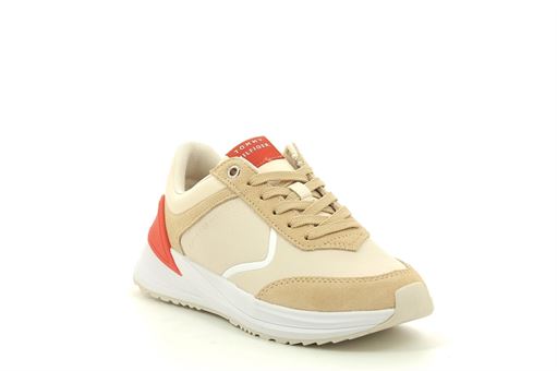 TOMMY HILFIGER RUNNER WITH HEEL<br>Camel