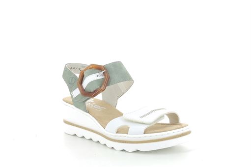 H 060 X2 67476:Cuir/Blanc/Vert/