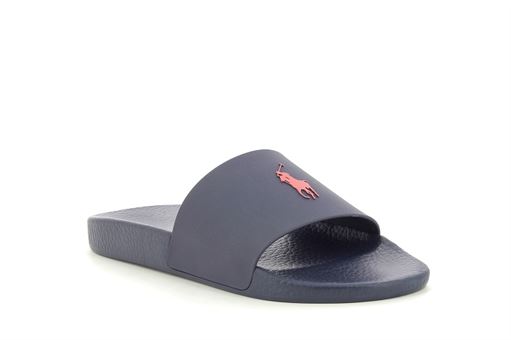 RALPH LAUREN POLO SLIDE<br>Marine