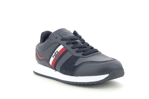 TOMMY HILFIGER RUNNER EVO LEATHER<br>Marine