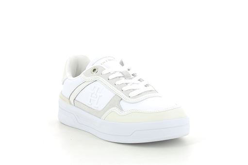 TOMMY HILFIGER ESSENTIEL BASKET SNEAKER<br>Blanc