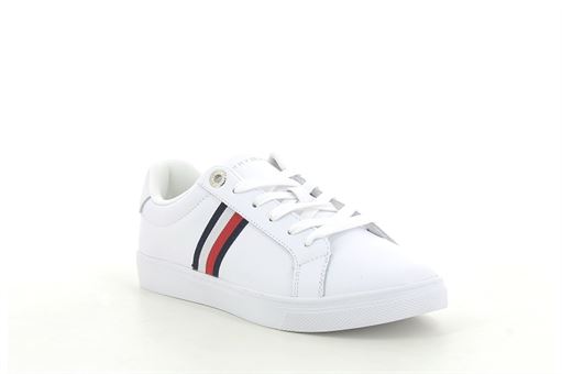 TOMMY HILFIGER ESSENTIAL STRIPES COURT<br>Blanc