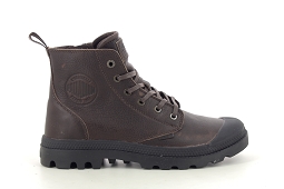 PALLADIUM PAMPA ZIP LEATHER ESS<br>Marron