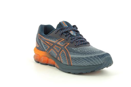 VULCANIZED GEL QUANTUM 180 7:Cuir/Bleu/Orange/
