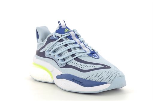 RUNNER SOCK LACEUP ALPHABOOST V1:Cuir/Bleu/Jaune/