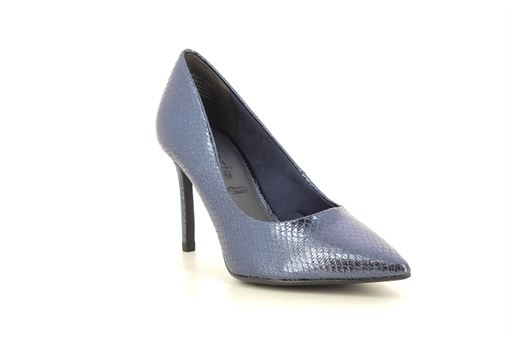  22463<br>Cuir vegan Navy Métal Textile et synthétique